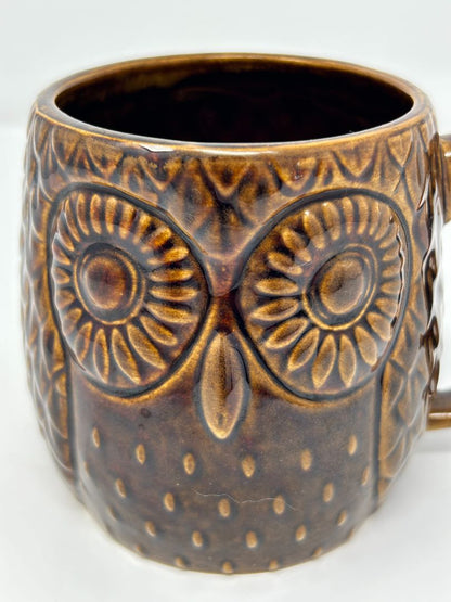 West Elm Brown Owl mug, 22 ounces
