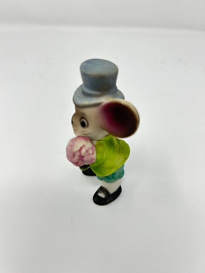 Multicolor  Ceramic Mouse Groom Taiwan, 3"