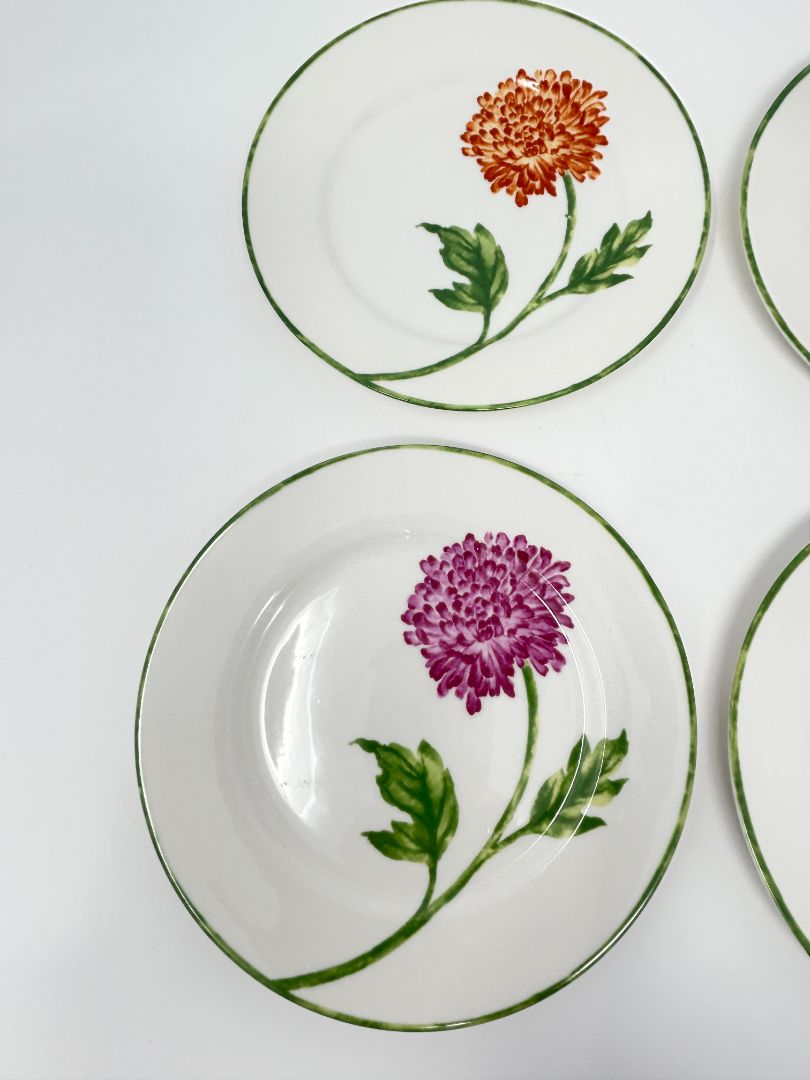 Multicolor Pier One Fall Floral Set of 4 Plates, 7 1/2"