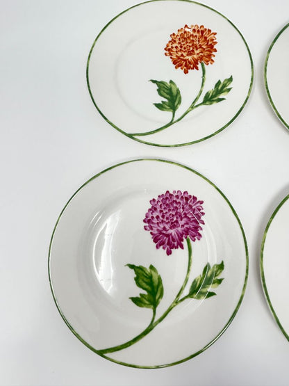 Multicolor Pier One Fall Floral Set of 4 Plates, 7 1/2"