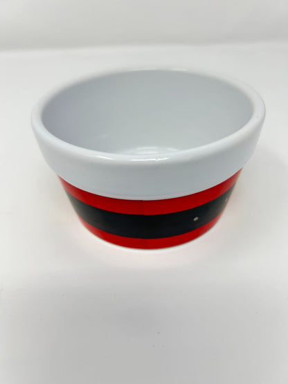Red Celebrate It Santa's Belt Buckle Bowl, 4"