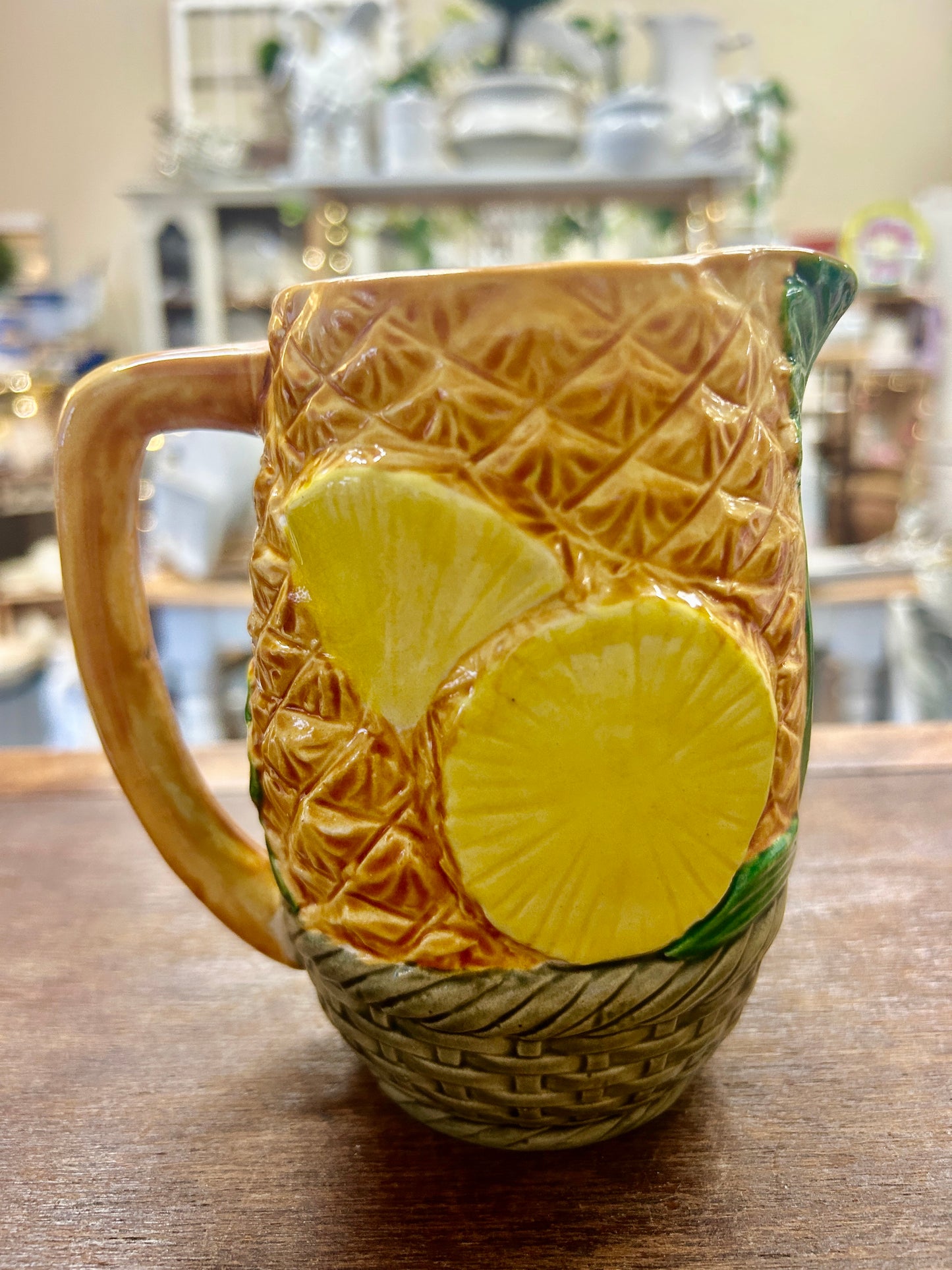 Multicolor  Pineapple Pitcher, 5 3/4"