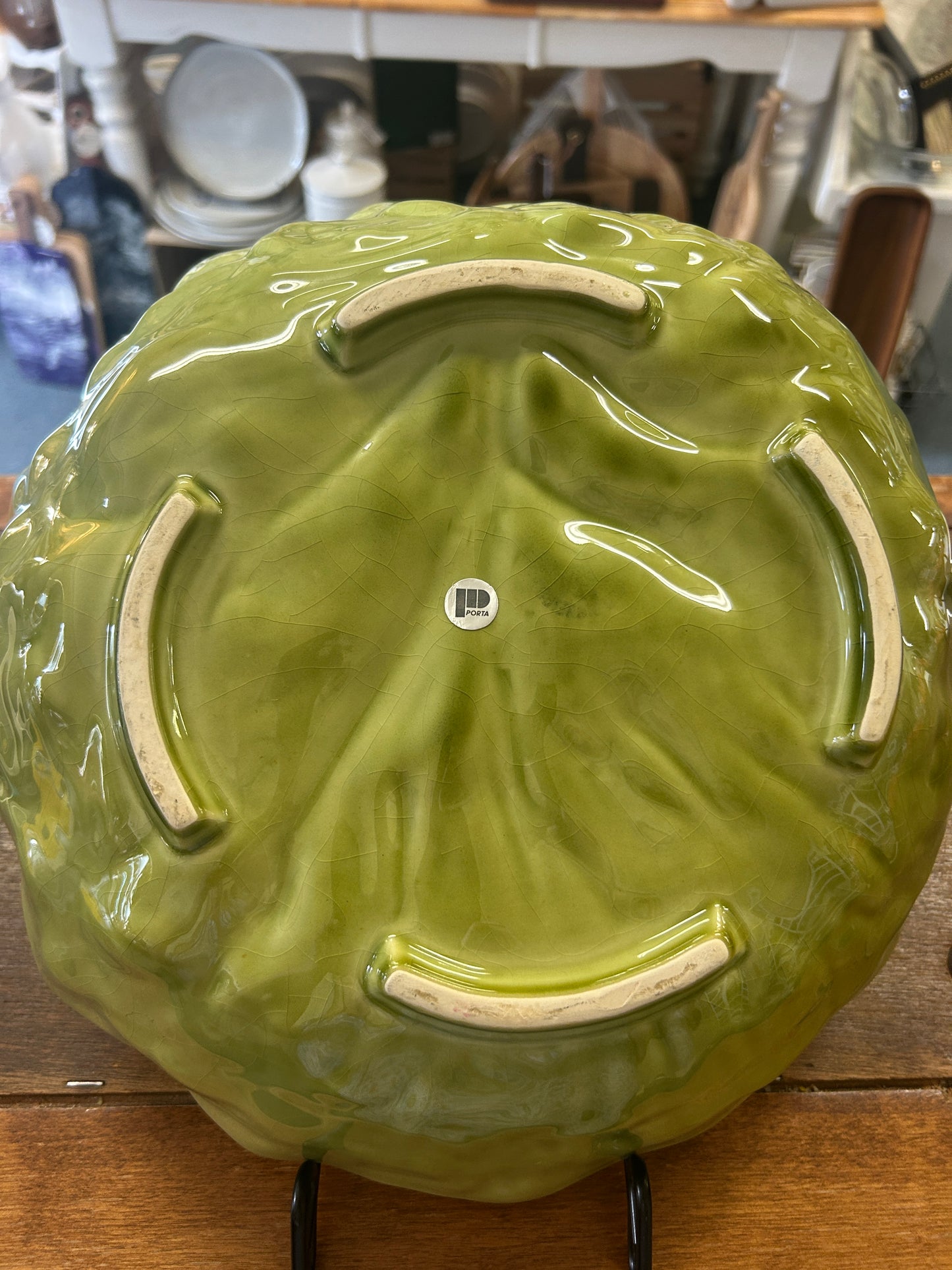 Green Porta Cabbage Bowl Portugal, 13"