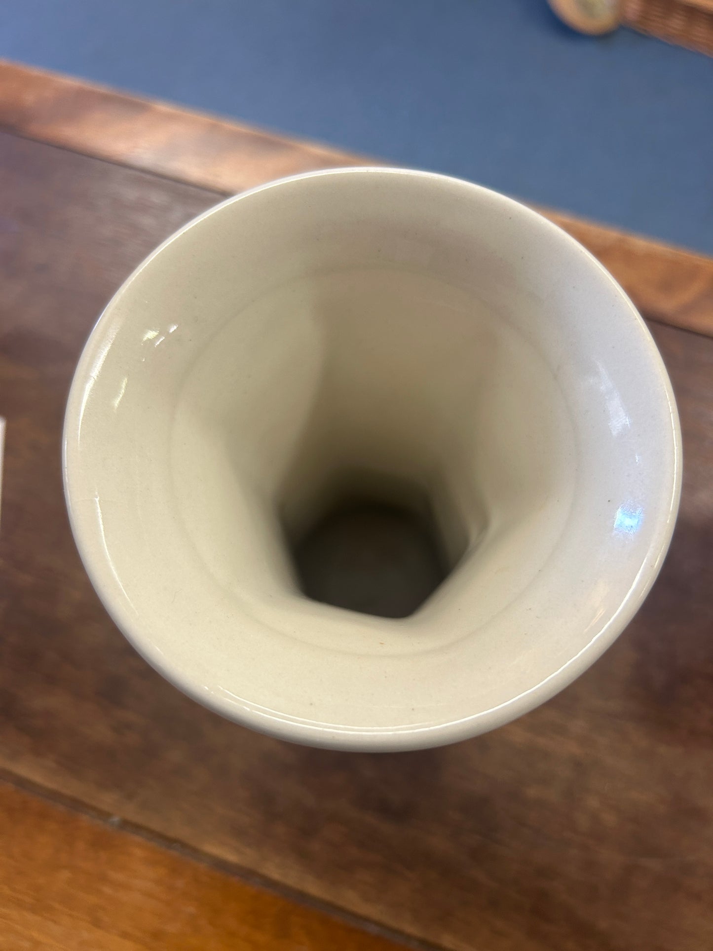 White and Blue Boleslawiec PP Vase