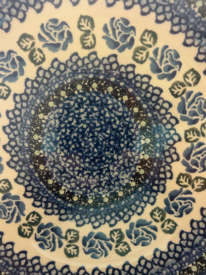 Blue & Green UNIKAT Polish Pottery Dinner Plate, 10 1/2"