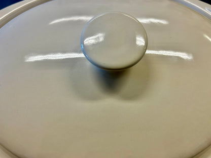 Green & White Longaberger 3 QT Oval Baker, 3 QT