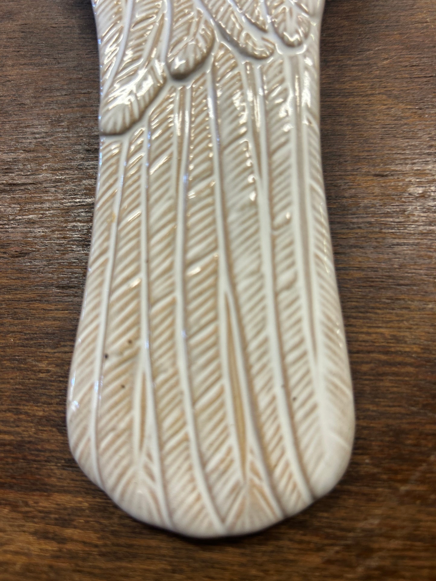Cream  Turkey Spoon Rest, 9"