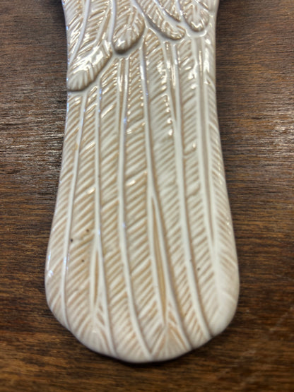 Cream  Turkey Spoon Rest, 9"