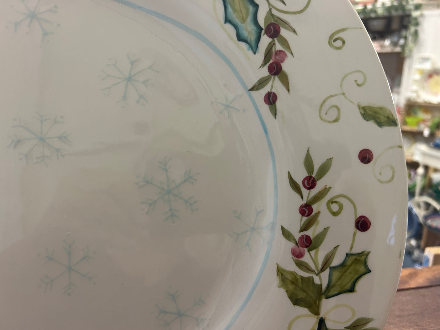 Red Green White Tracy Porter RARE Sweet Tidings Platter, 19"