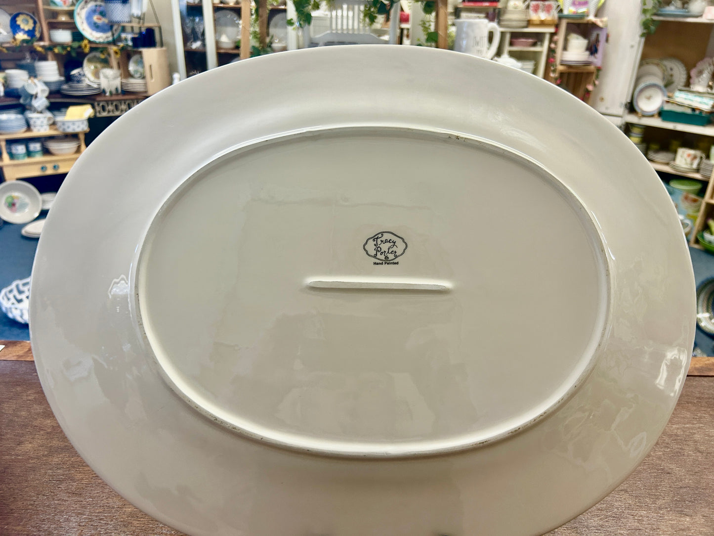 Red Green White Tracy Porter RARE Sweet Tidings Platter, 19"