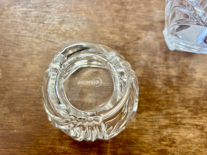 Clear Lenox Candle Holders 2, 3 1/2"