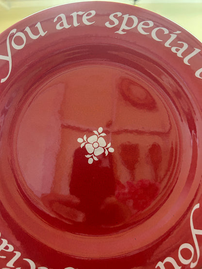Red Plate Co You Are Special W. Germany, 10 1/2"