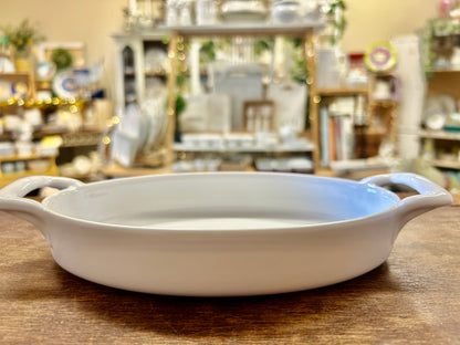 White Revol Belle Cuisine Oval France, 7 1/2"