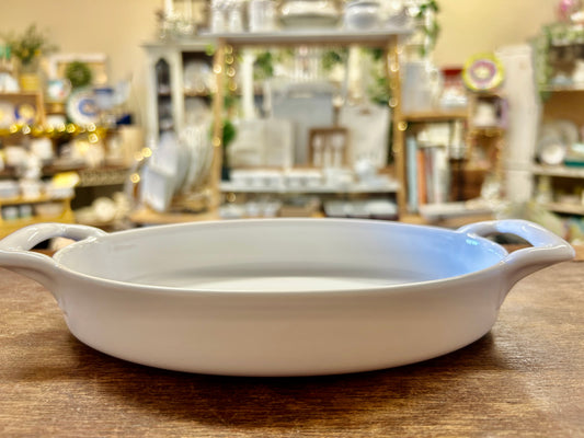 White Revol Belle Cuisine Oval France, 7 1/2"