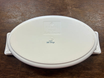 White Revol Belle Cuisine Oval France, 7 1/2"