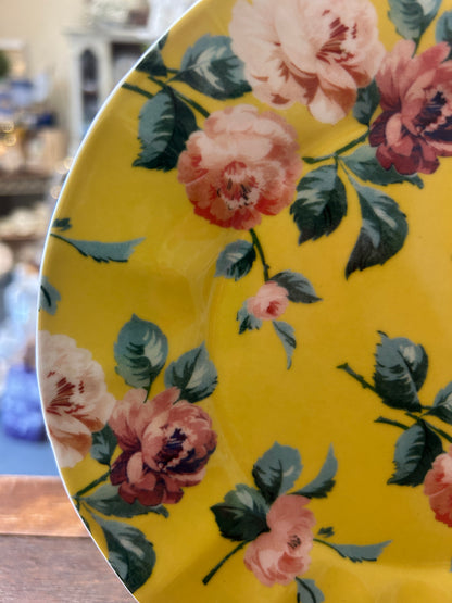 Multicolor ANTHROPOLOGIE Maeve Yellow Flower Plate, 8 1/4"