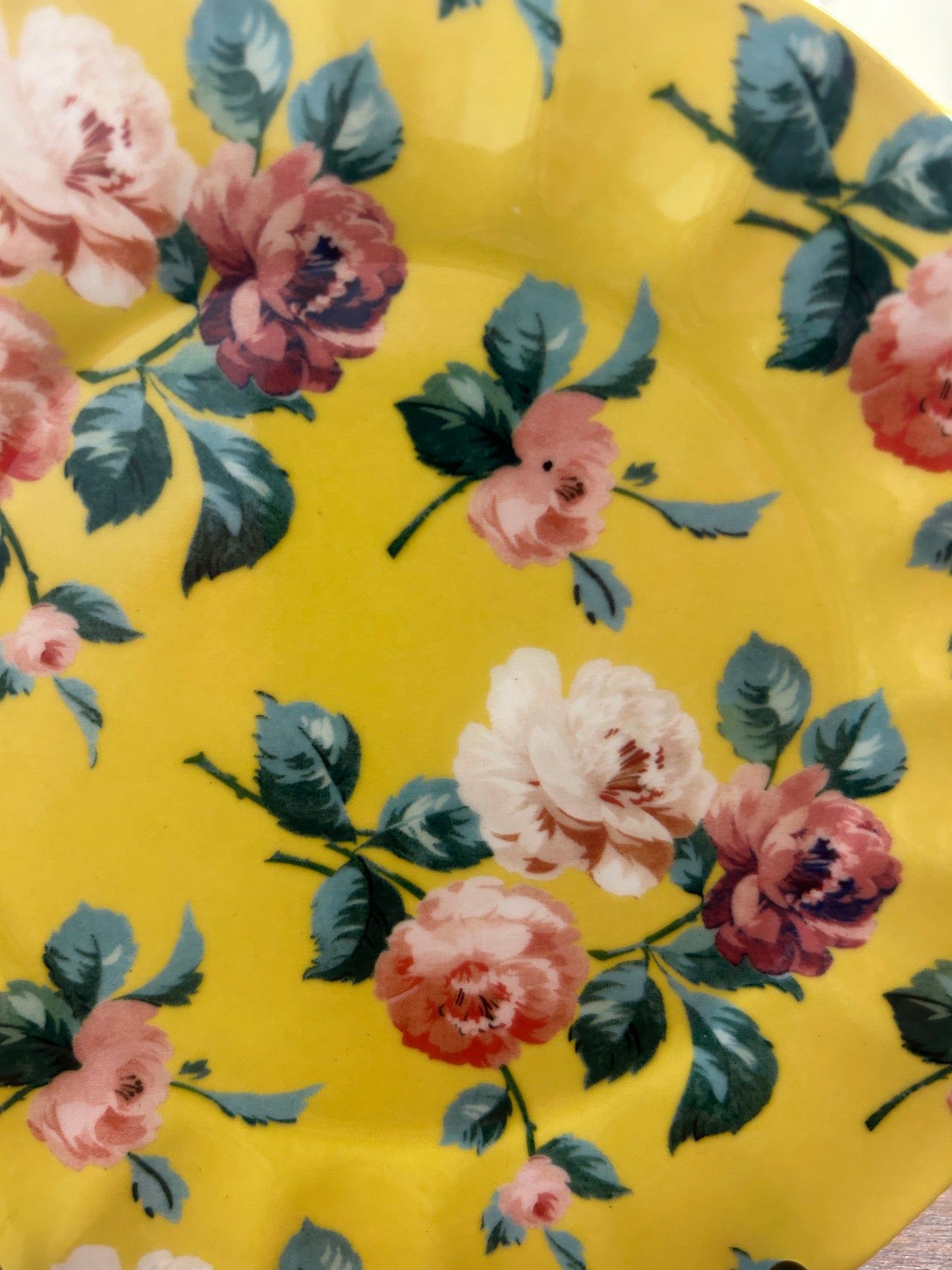 Multicolor ANTHROPOLOGIE Maeve Yellow Flower Plate, 8 1/4"