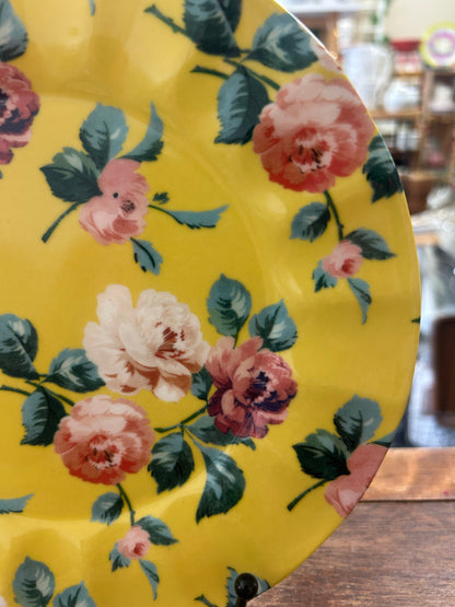 Multicolor ANTHROPOLOGIE Maeve Yellow Flower Plate, 8 1/4"
