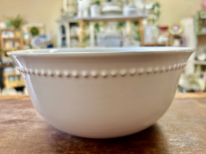 Pottery Barn Emma White Bowl Portugal, 9 1/2"