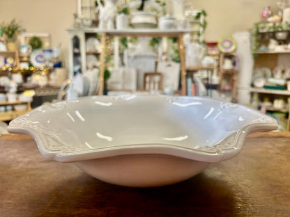 White Serving Bowl, 13 1/4"