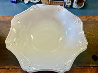 White Serving Bowl, 13 1/4"