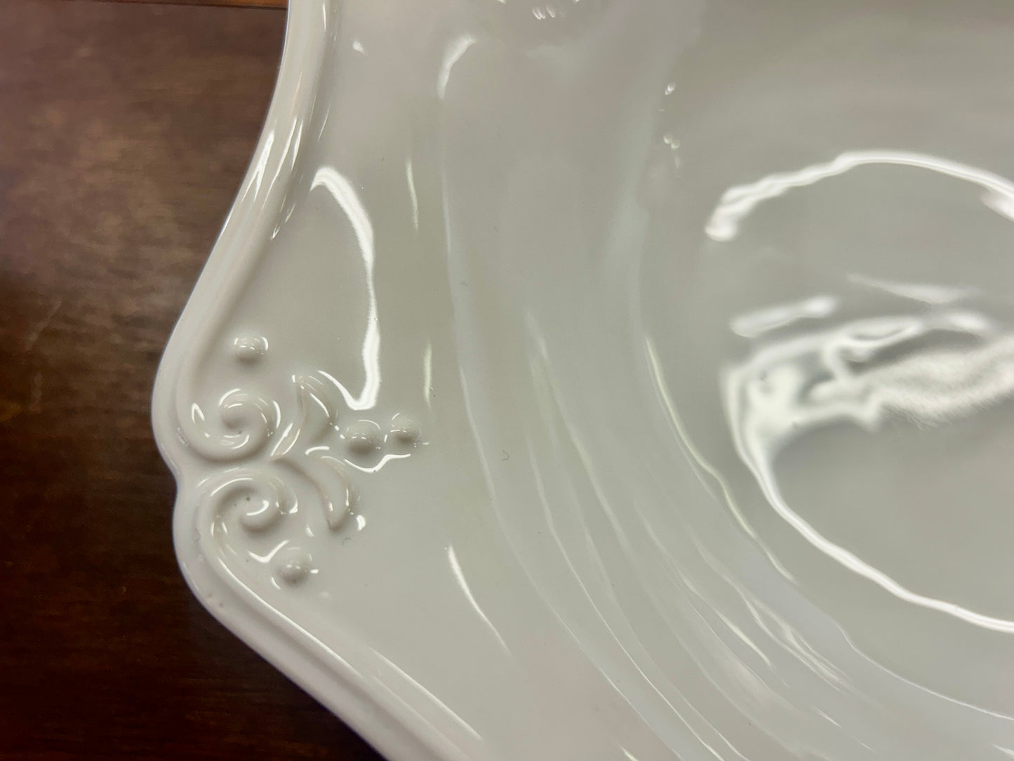 White Serving Bowl, 13 1/4"