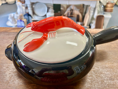 Black White Red Kenwood Lobster Casserole, 2 QT