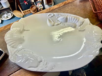 Studio Nova White Seafood Platter, 18"