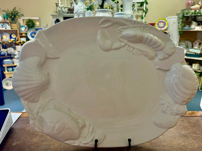 Studio Nova White Seafood Platter, 18"