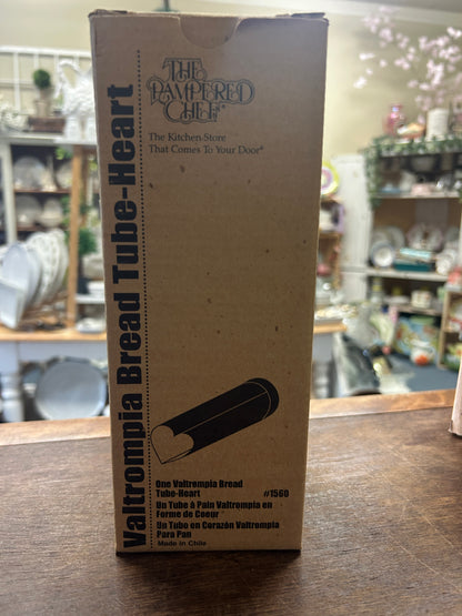 Silver Pampered Chef Heart Bread Tube, 8 3/4"