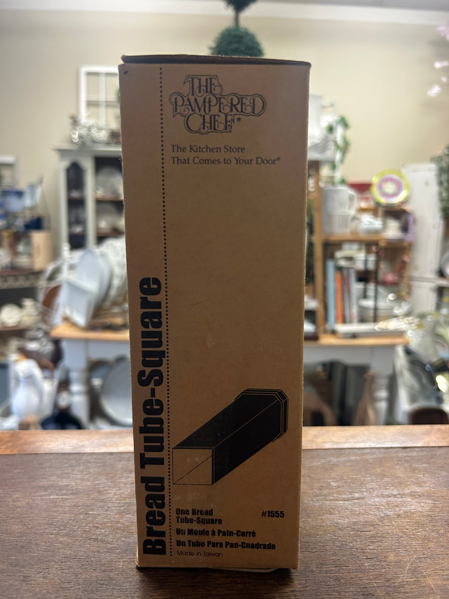 Silver Pampered Chef Square Bread Tube, 8 3/4"