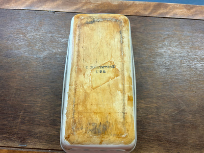 Red Green White Hartstone Vintage Holly Loaf Pan, 9 3/4"