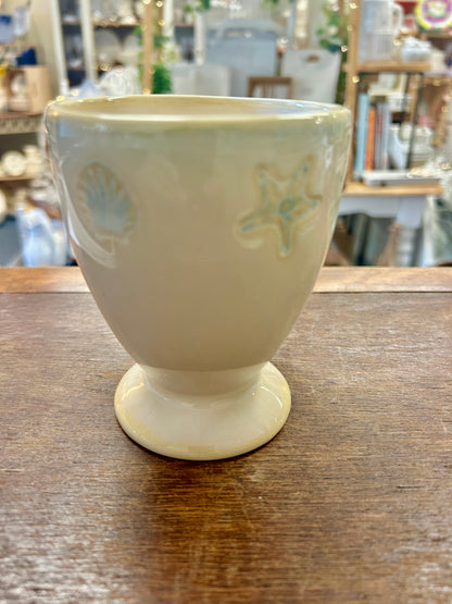 Blue & White Home Studio Shoreline Mug, 4 1/2"