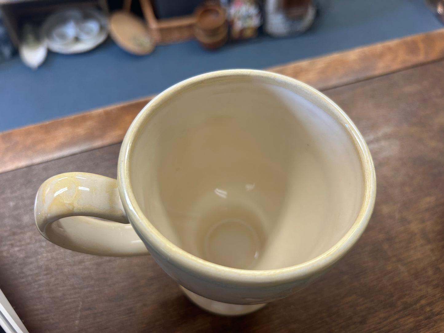 Blue & White Home Studio Shoreline Mug, 4 1/2"