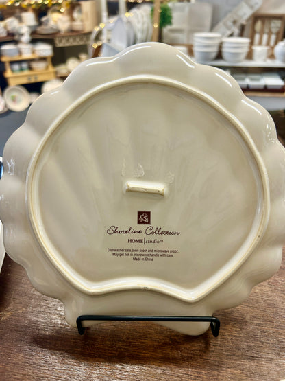 Blue & White Home Studio Shoreline Plate, 8 1/4"