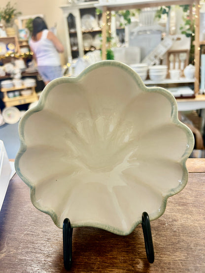Blue & White Home Studio Seashell Bowl, 12"