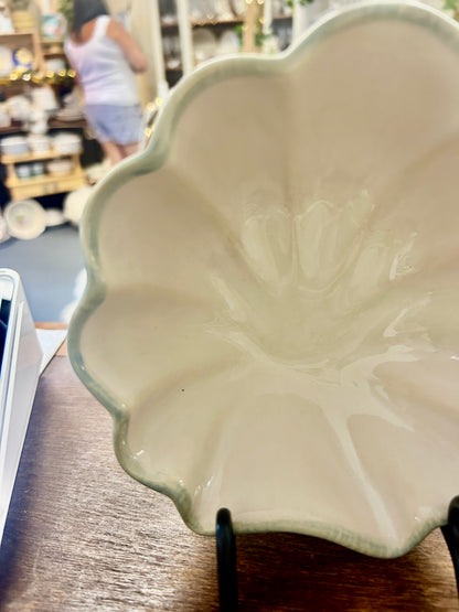 Blue & White Home Studio Seashell Bowl, 12"