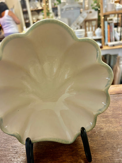 Blue & White Home Studio Seashell Bowl, 12"