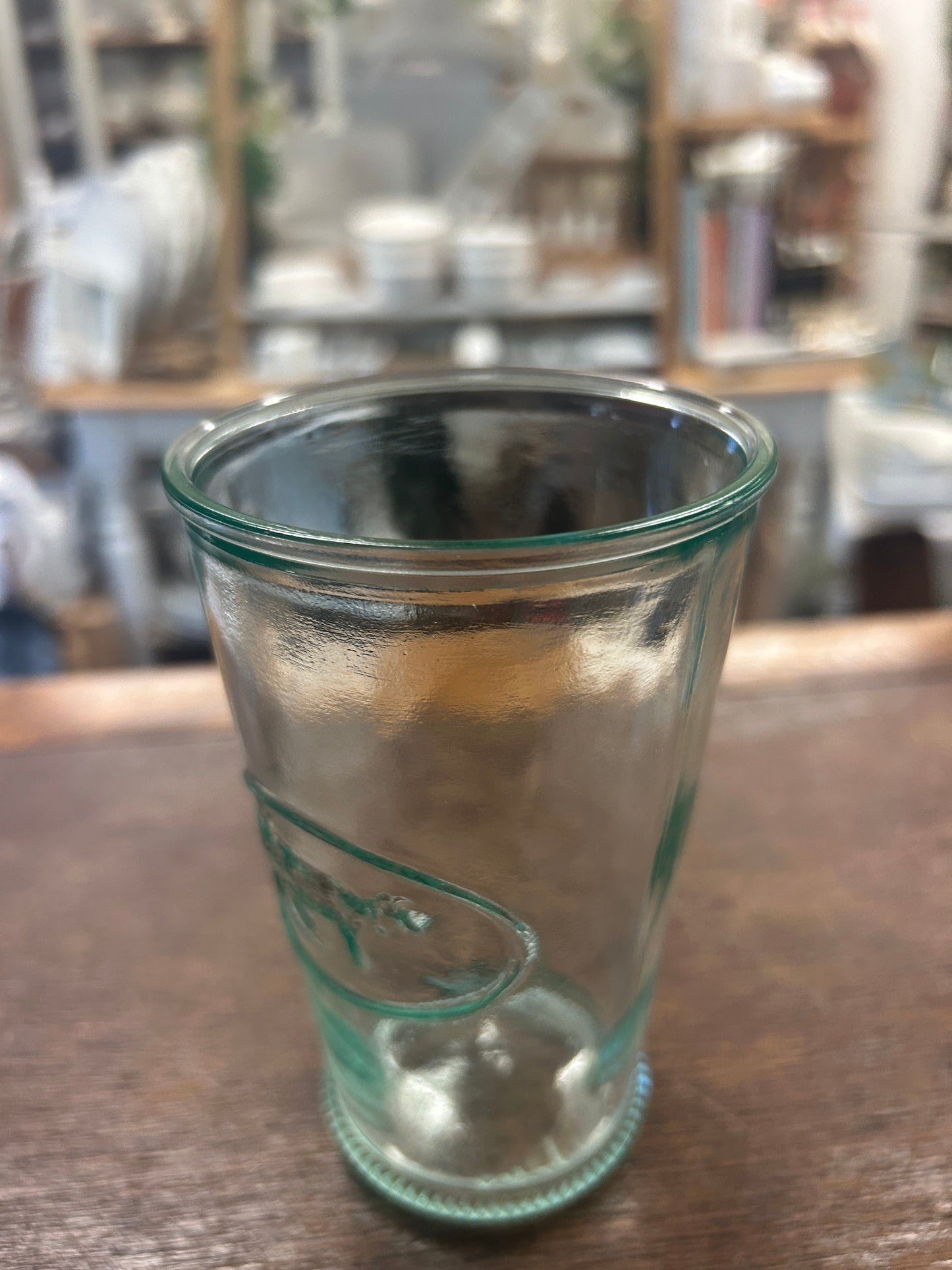 Green Amici Cow Glass Italy, 5"