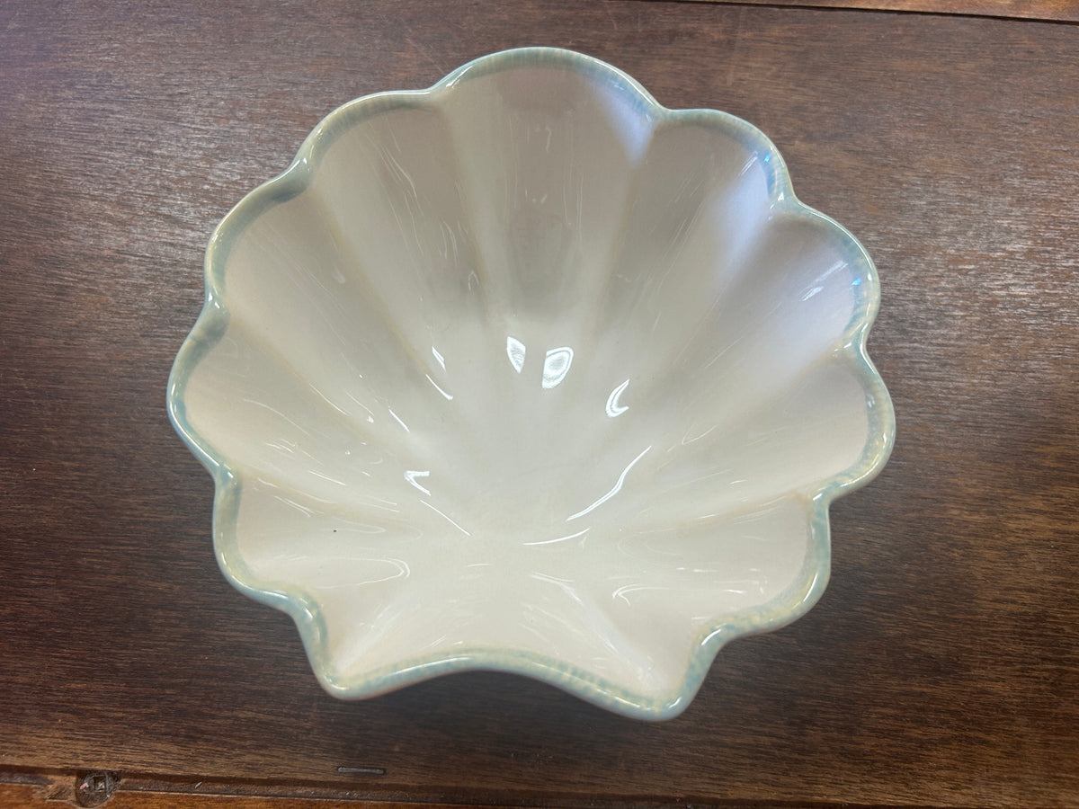 Blue & White Home Studio Seashell Bowl, 6 1/2"