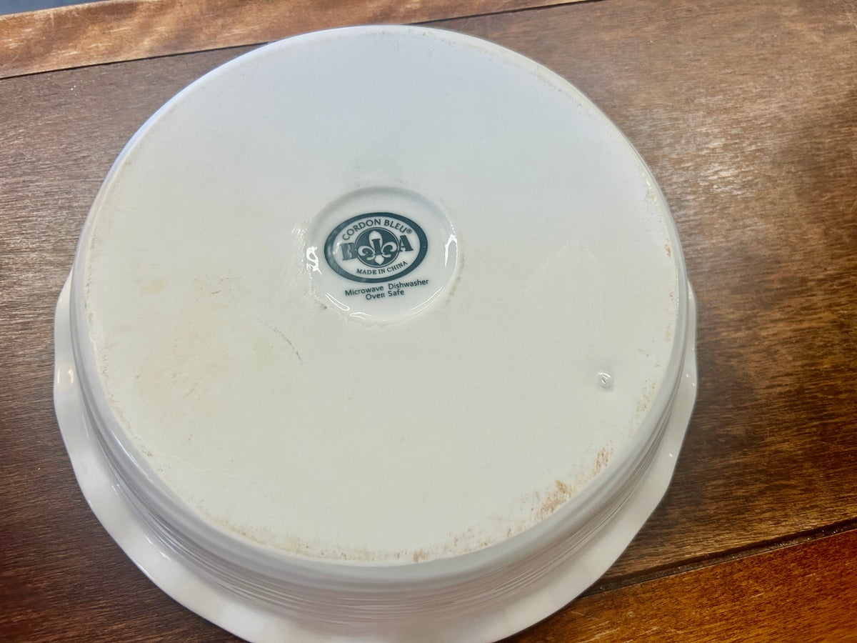 Cordon Bleu White Pie Plate, 9 3/4"