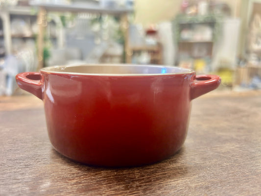 Le Creuset Red Stoneware Crock 8 oz., 8 ounces
