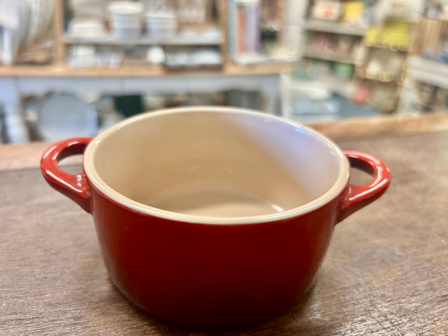 Le Creuset Red Stoneware Crock 8 oz., 8 ounces
