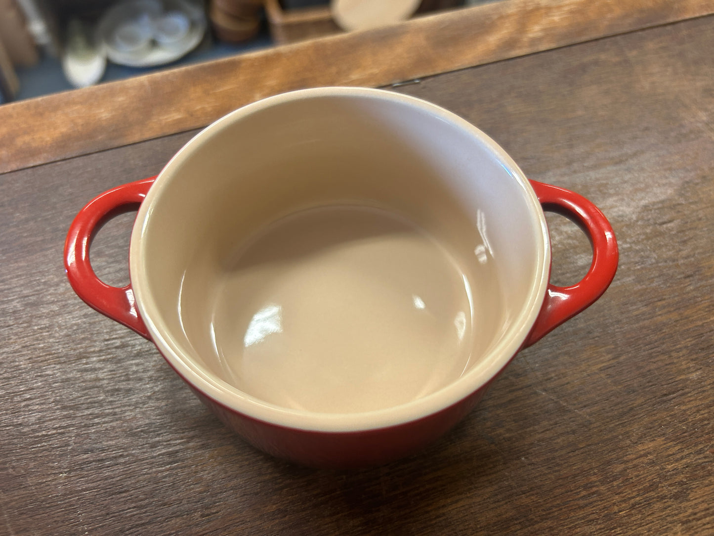 Le Creuset Red Stoneware Crock 8 oz., 8 ounces