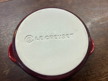 Le Creuset Red Stoneware Crock 8 oz., 8 ounces