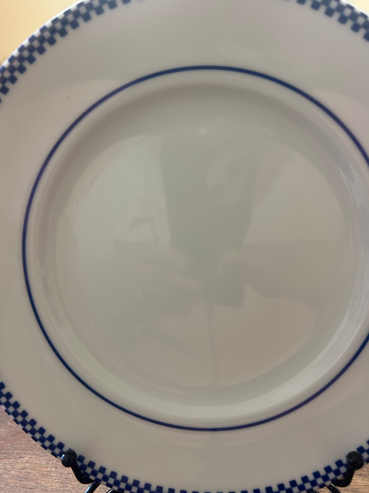 Blue & White Williams Sonoma RARE NEW Brasserie Plate Japan, 9"