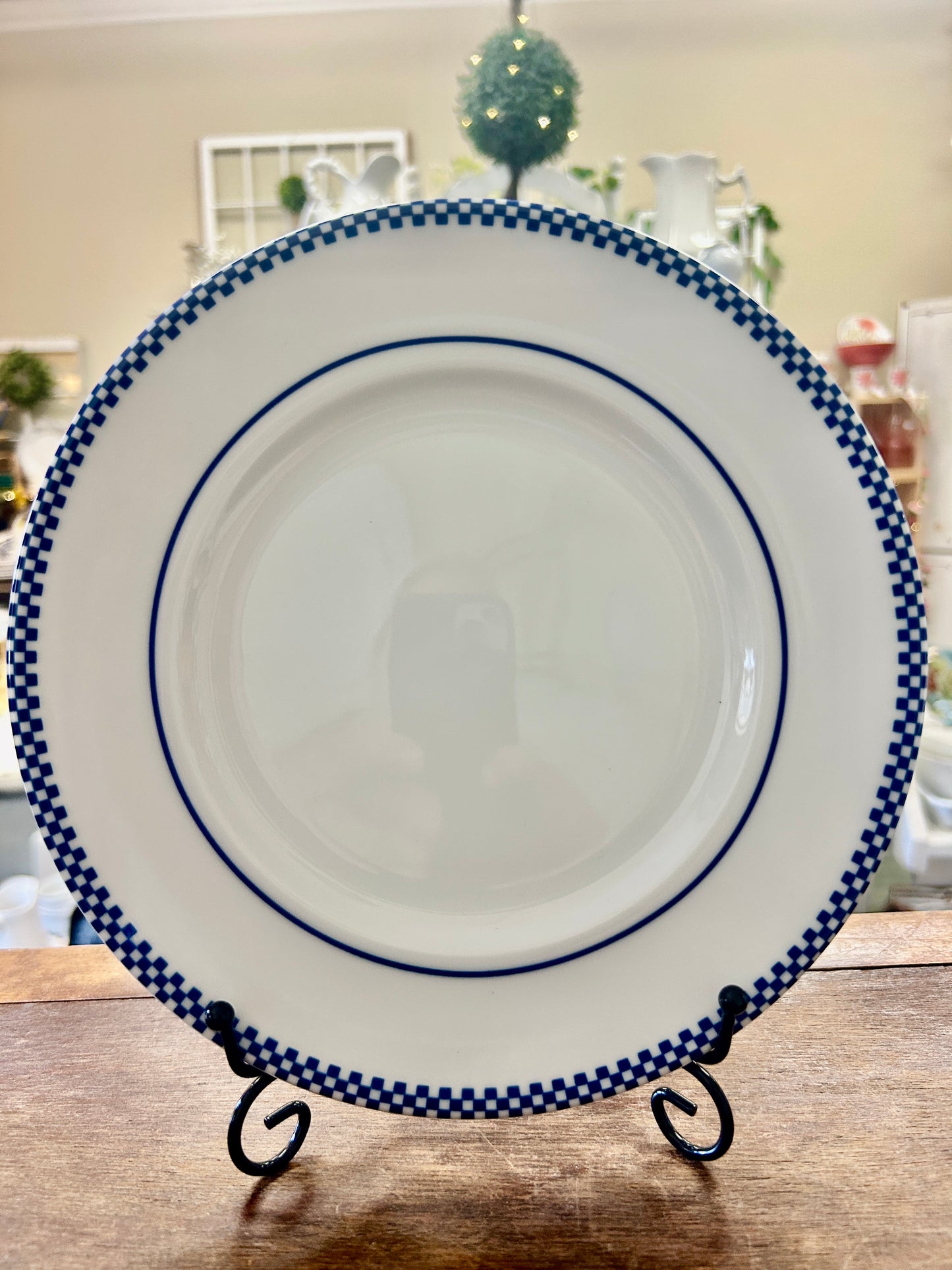 Blue & White Williams Sonoma RARE NEW Brasserie Plate Japan, 9"