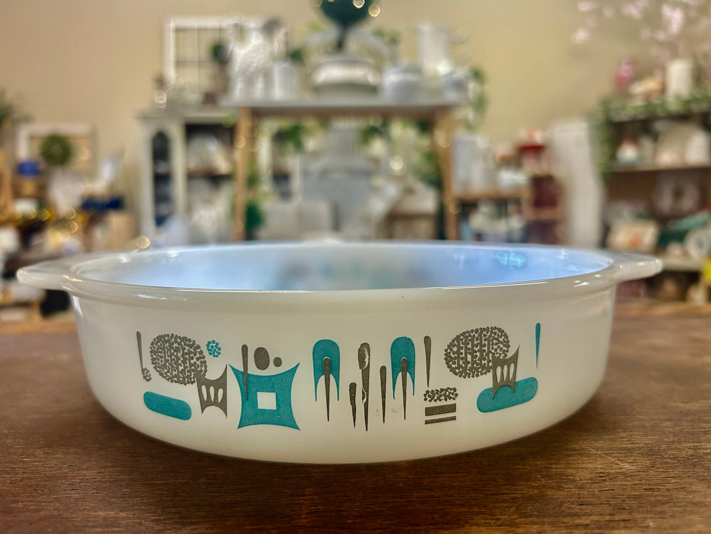 Blue & White Anchor Hocking Blue Heaven Casserole 1 QT, 1 QT