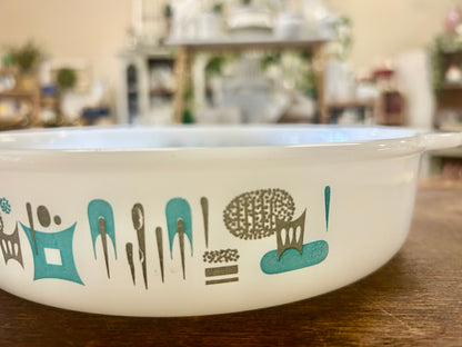 Blue & White Anchor Hocking Blue Heaven Casserole 1 QT, 1 QT
