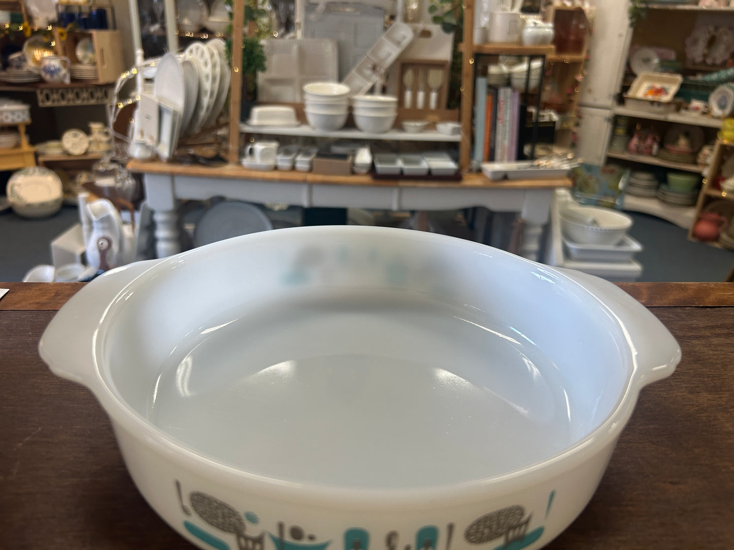 Blue & White Anchor Hocking Blue Heaven Casserole 1 QT, 1 QT